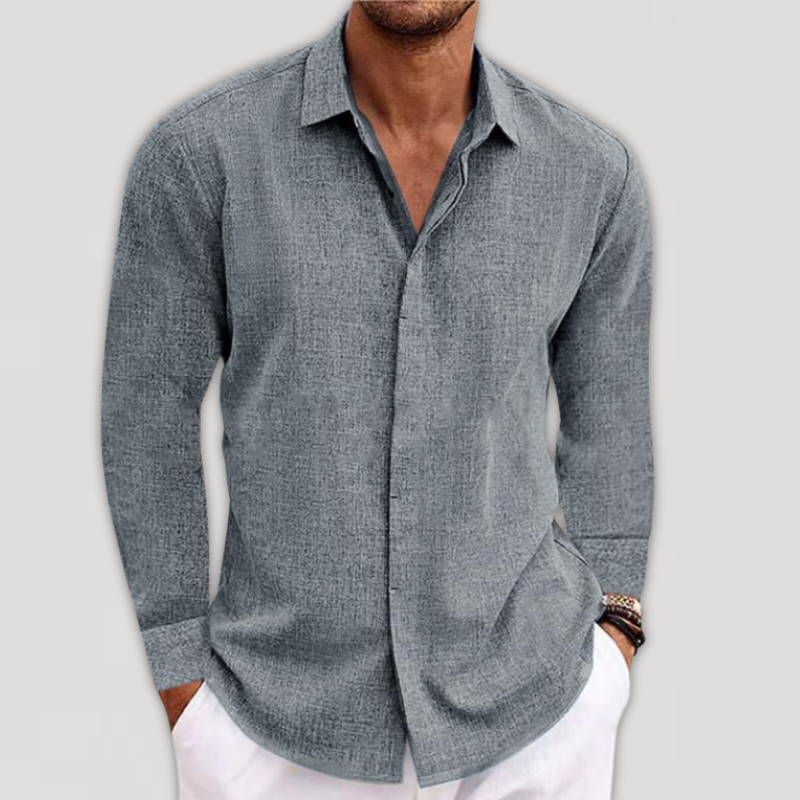 Dan Long Sleeve Shirt Grey