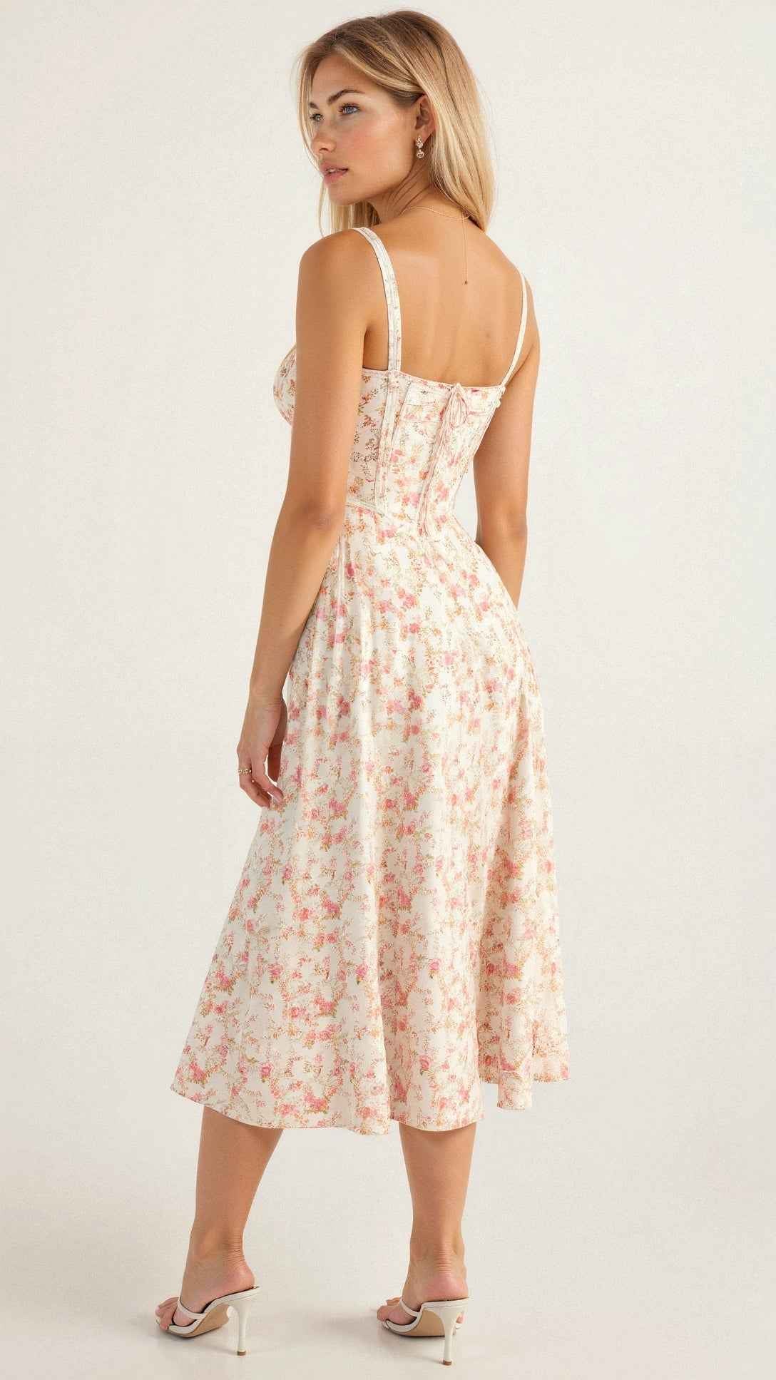 Kiana Corset Midi Dress for Elegant Style and Comfort
