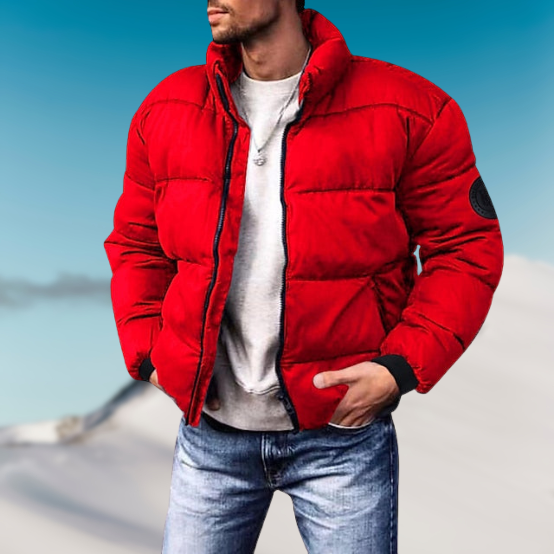 Mikael - Stylish Winter Down Jacket Red