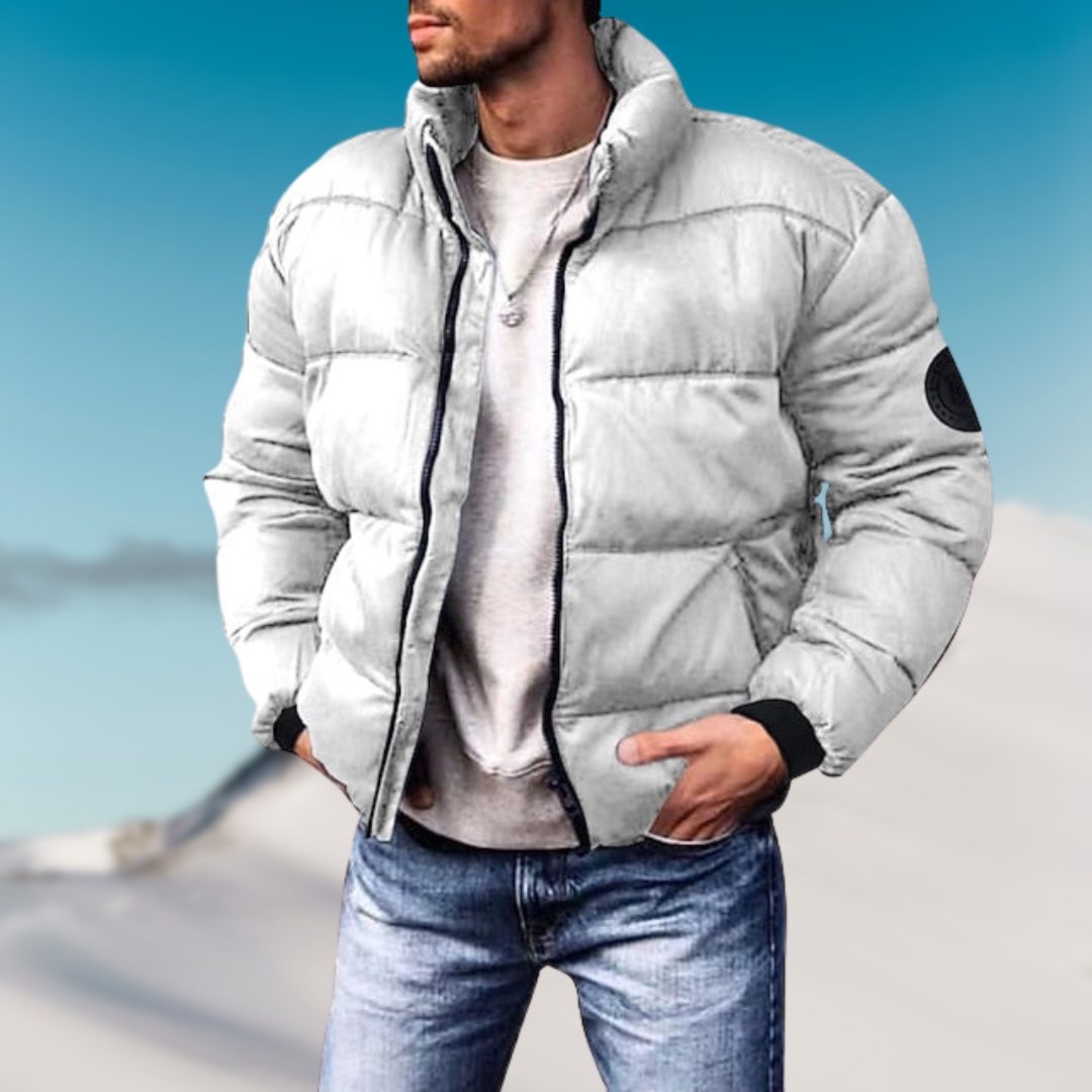 Mikael - Stylish Winter Down Jacket White
