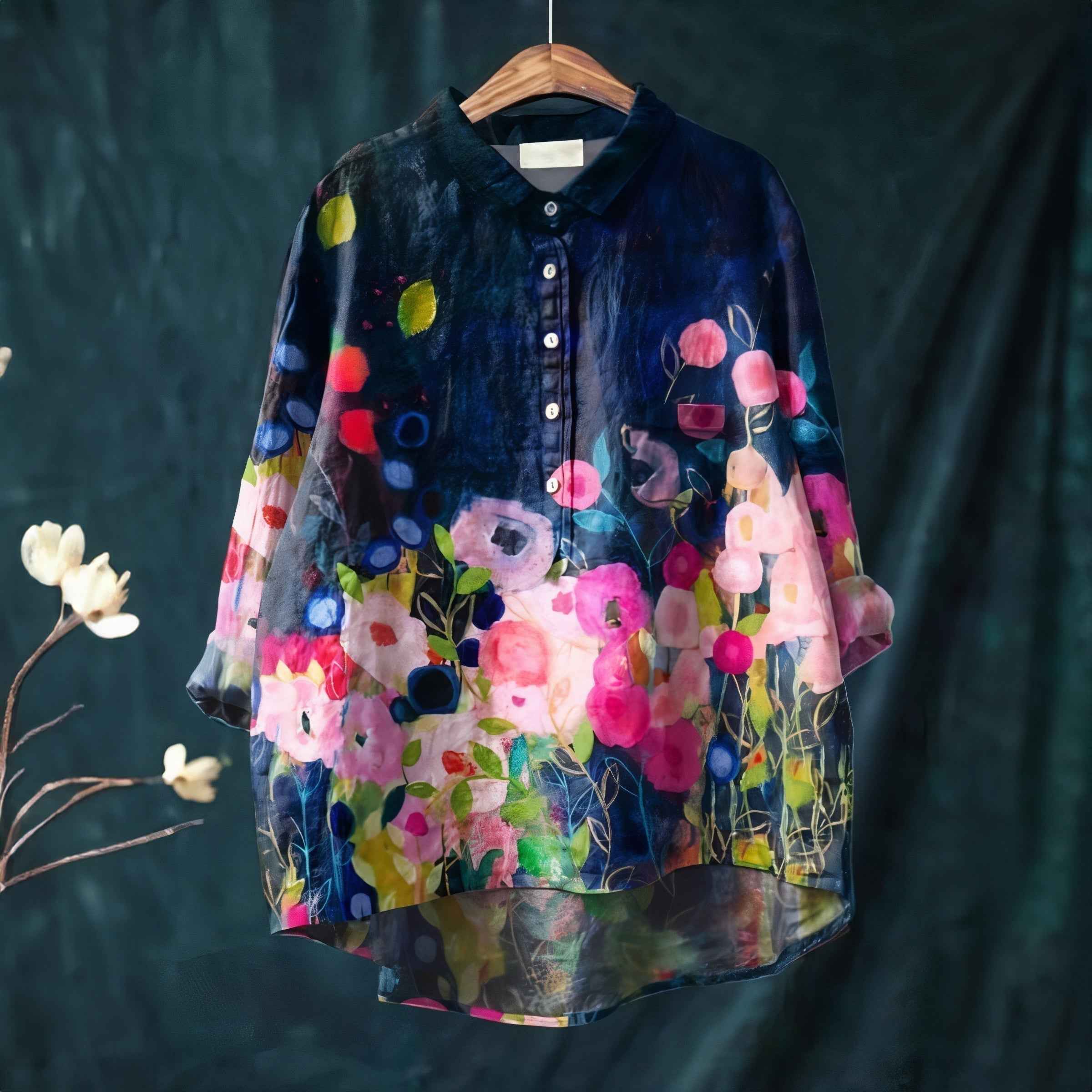 Romantic Floral Blouse for Everyday Elegance and Comfort