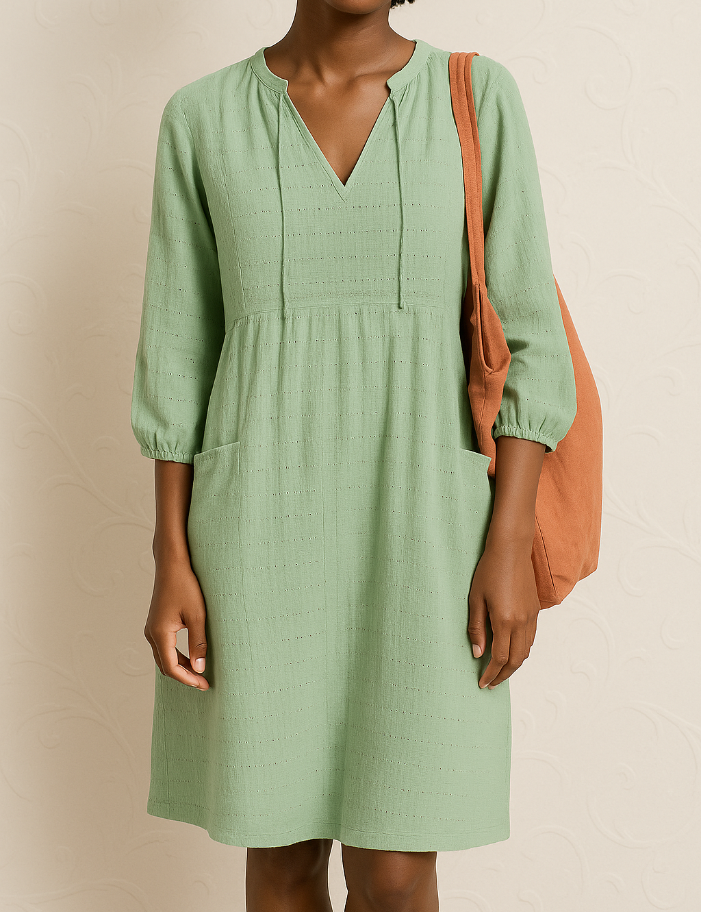 Franca Relaxed Fit Shirt Dress Green