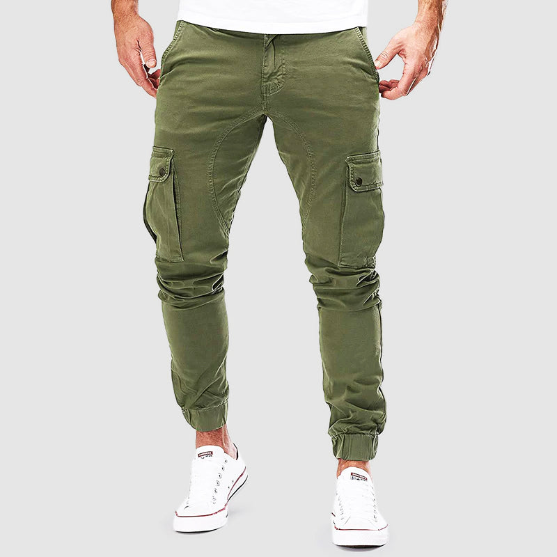 Andreas Utility Cargo Trousers Green