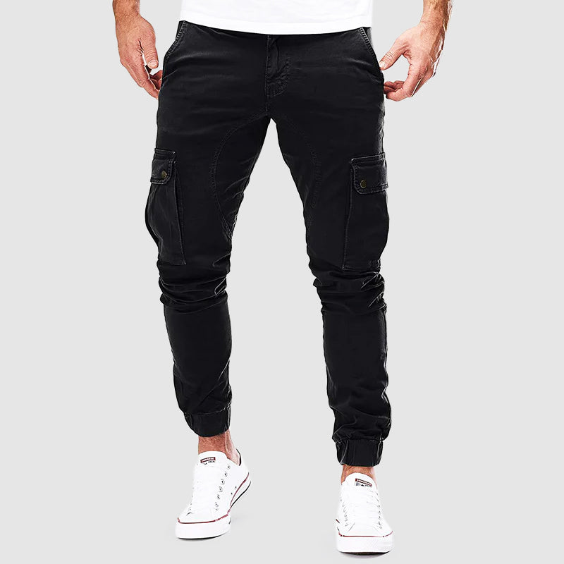 Andreas Utility Cargo Trousers Black