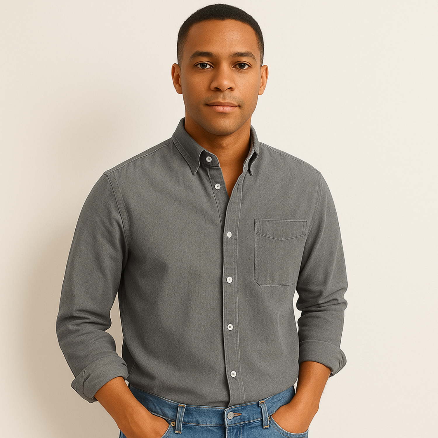 Fynn Long-Sleeve Button-Up Shirt