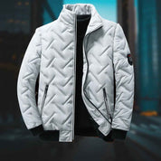 Mens Quilted Jacket Casual Outerwear For Everyday Warmth - New Family Finds