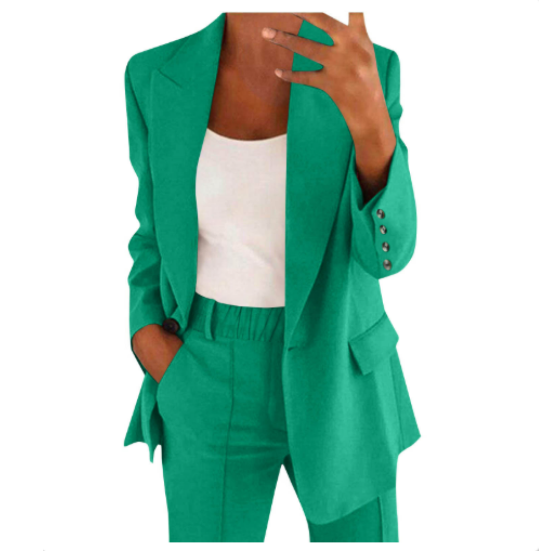 Power Dressing Tailored Blazer and Trouser Set for Women - New Family Finds