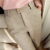 Halley High Waisted Formal Tweed Trousers