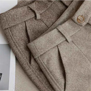 Halley High Waisted Formal Tweed Trousers