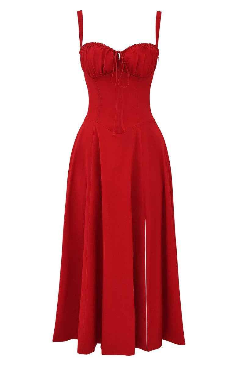 Kiana Corset Midi Dress for Elegant Style and Comfort
