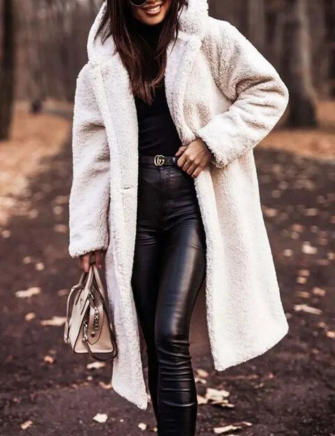 Madison - Hooded Winter Coat White