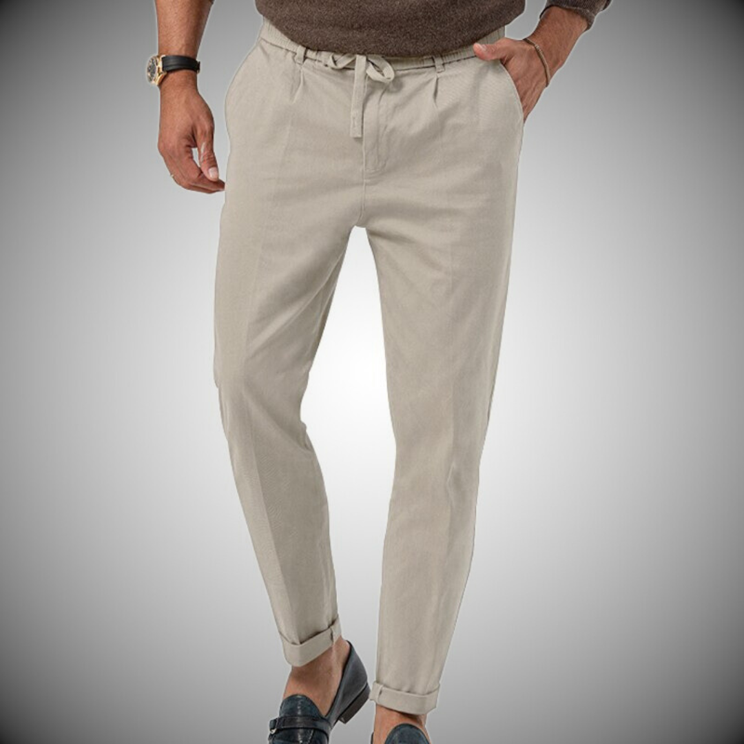 Simon - Versatile Summer Hybrid Trousers Grey