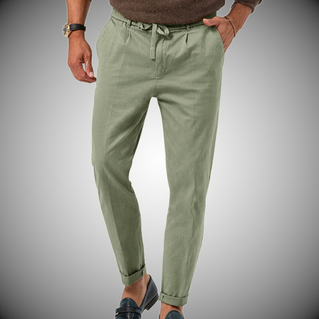 Simon - Versatile Summer Hybrid Trousers Green