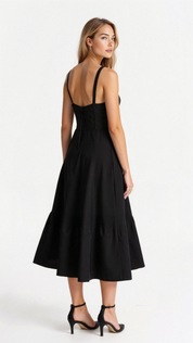 Kiana Corset Midi Dress for Elegant Style and Comfort