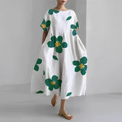 Rosa - Bohemian Floral Maxi Dress - Flowy Style LX-42