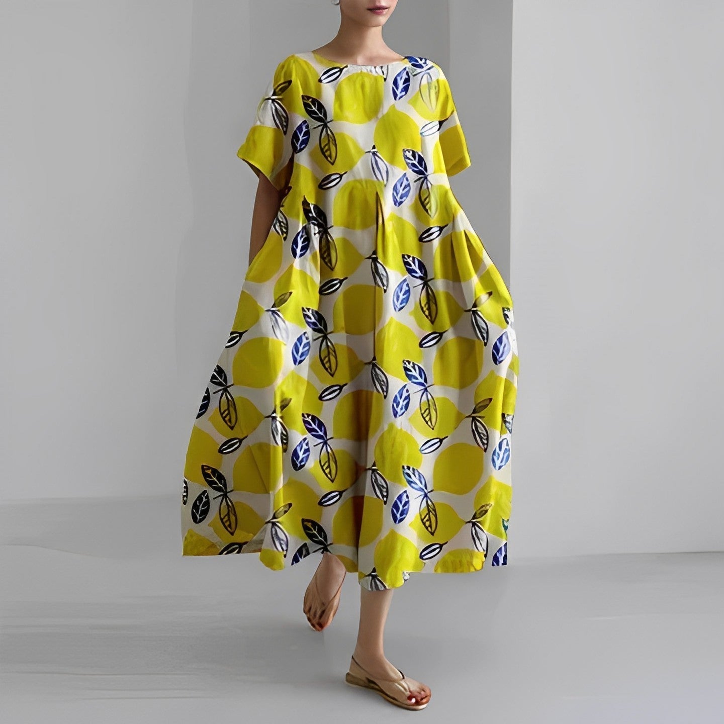 Rosa - Bohemian Floral Maxi Dress - Flowy Style LX-43