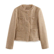 Tailored Tweed Jacket For Timeless Elegance And Versatility - New Family Finds