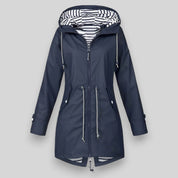 Kylie - Stylish Waterproof Jacket Dark Blue