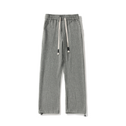 Herringbone Relaxed Sweatpants With Wide Leg Silhouette