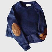 Per Men's Jumper – Warm Wool Winter Sweater Blue