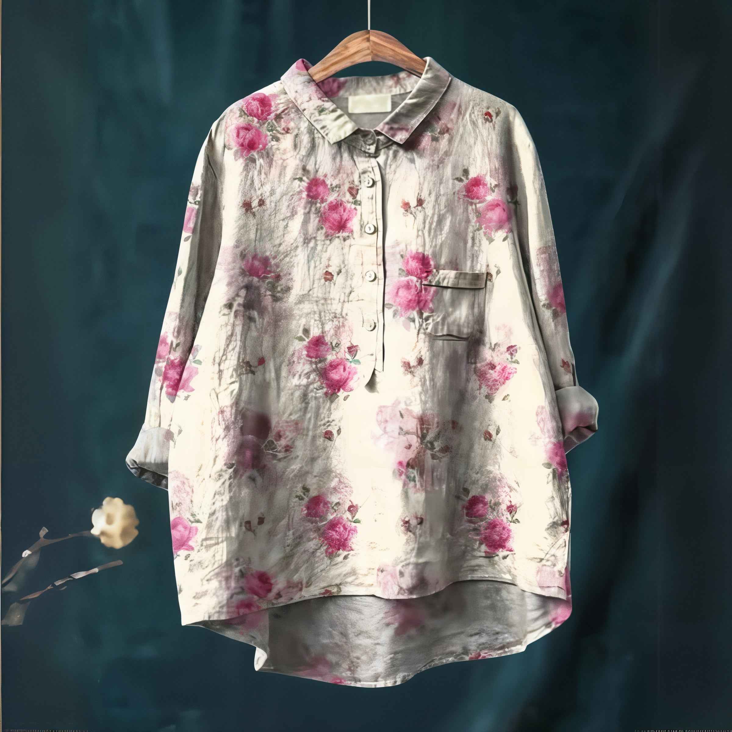 Romantic Floral Blouse for Everyday Elegance and Comfort