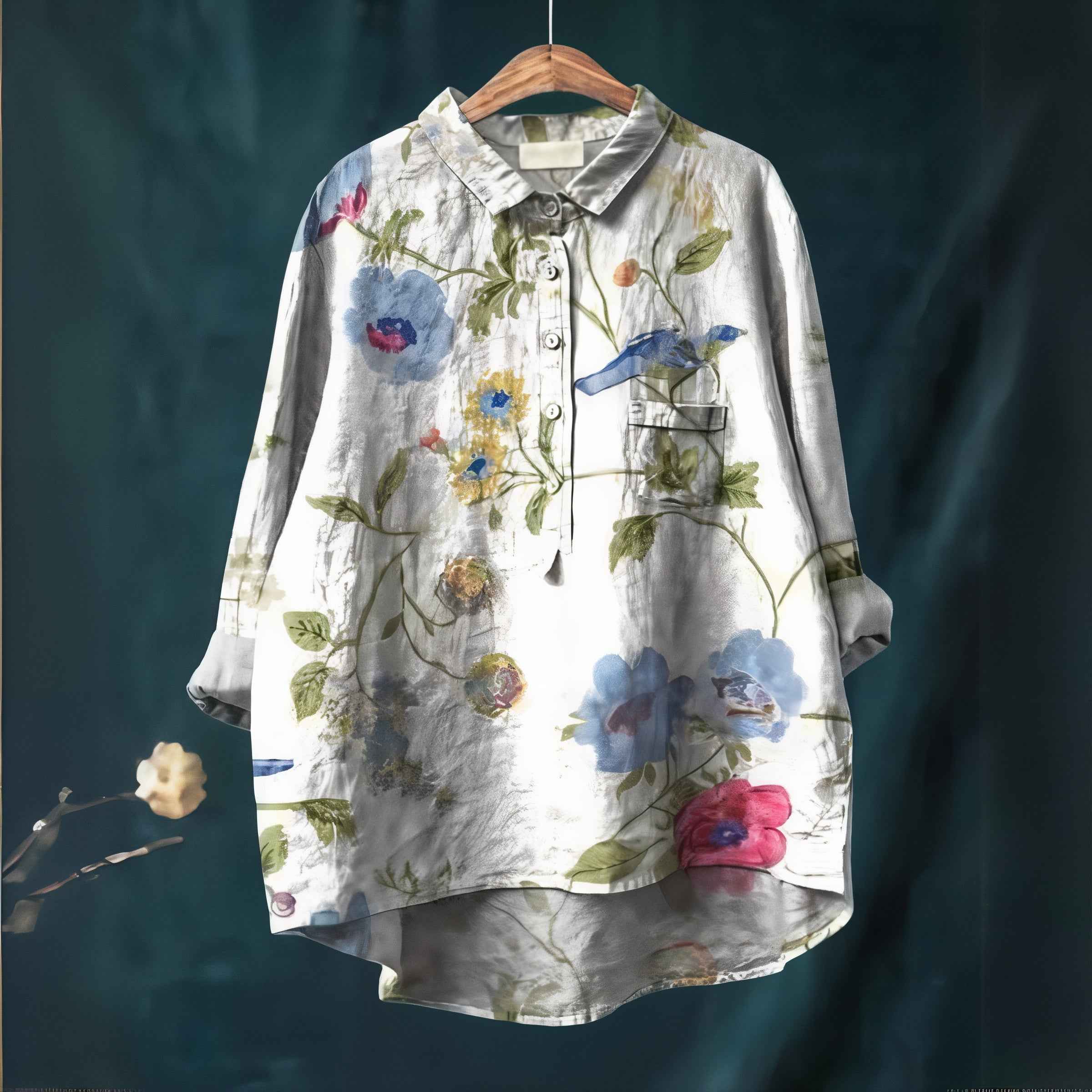 Romantic Floral Blouse for Everyday Elegance and Comfort