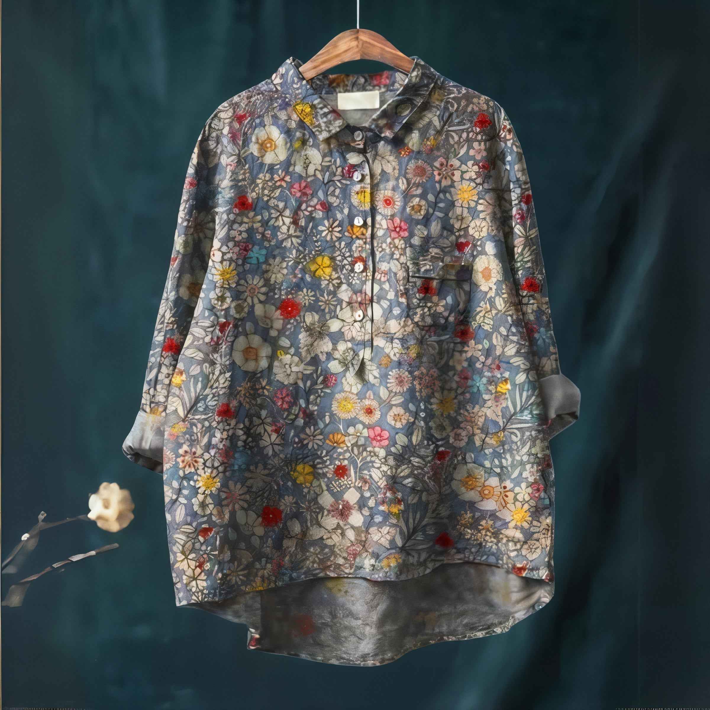 Romantic Floral Blouse for Everyday Elegance and Comfort