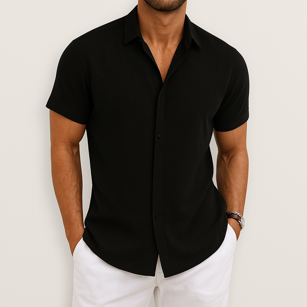Moritz Breathable Shirt Breathable Lightweight Summer Wear Black