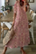 Noelle Printed Dress - Elegant Flowing Style for Every Occasion Pink