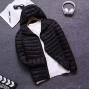 Lambert Hooded Puffer Jacket Black