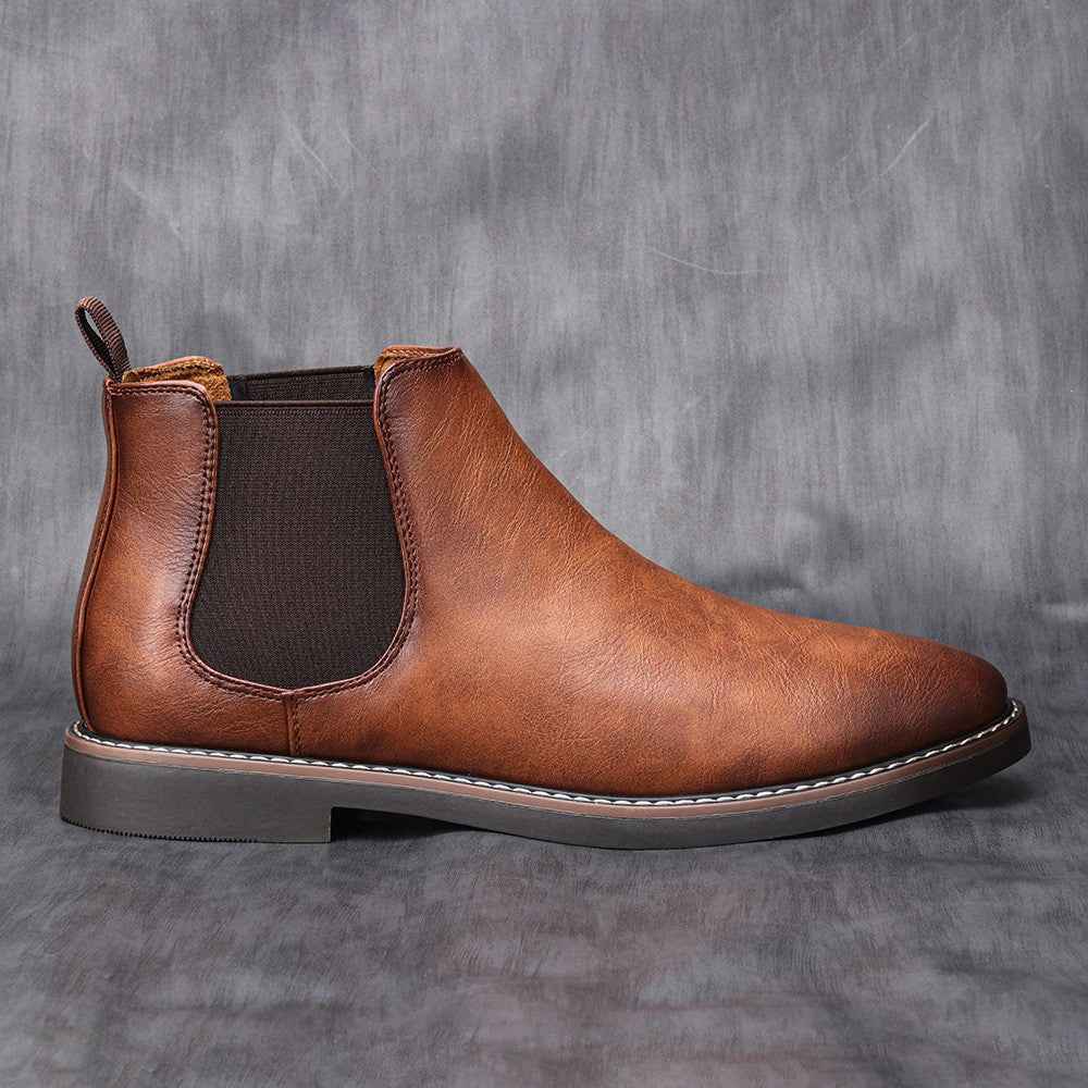 Jonas Chelsea Leather Boots - Classic Leather Boots for Timeless Style Brown