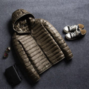 Lambert Hooded Puffer Jacket Army Green