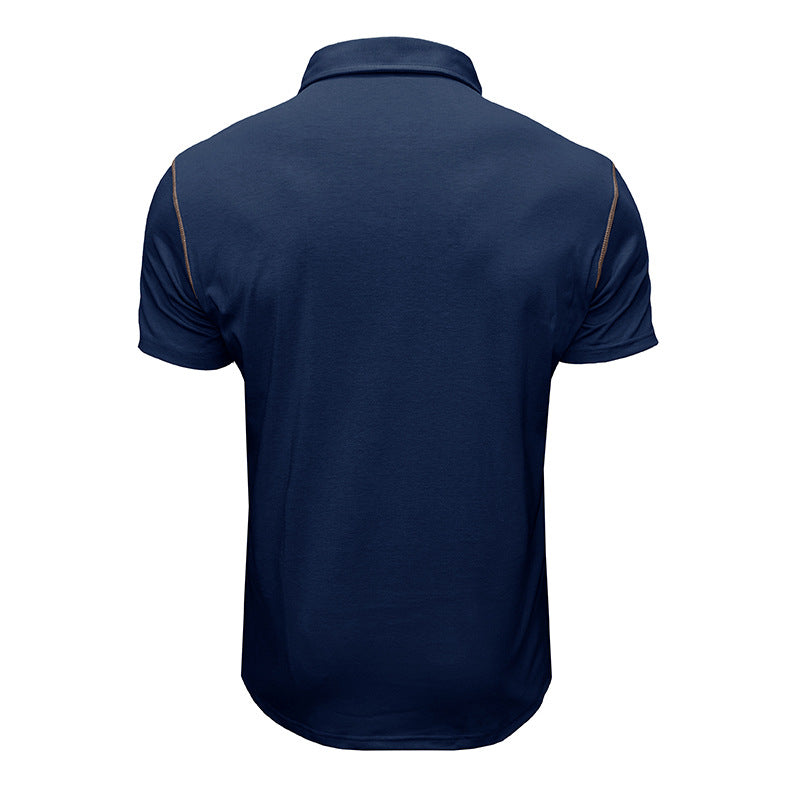 Norbert Polo Shirt with Contrast Details and Chest Pocket