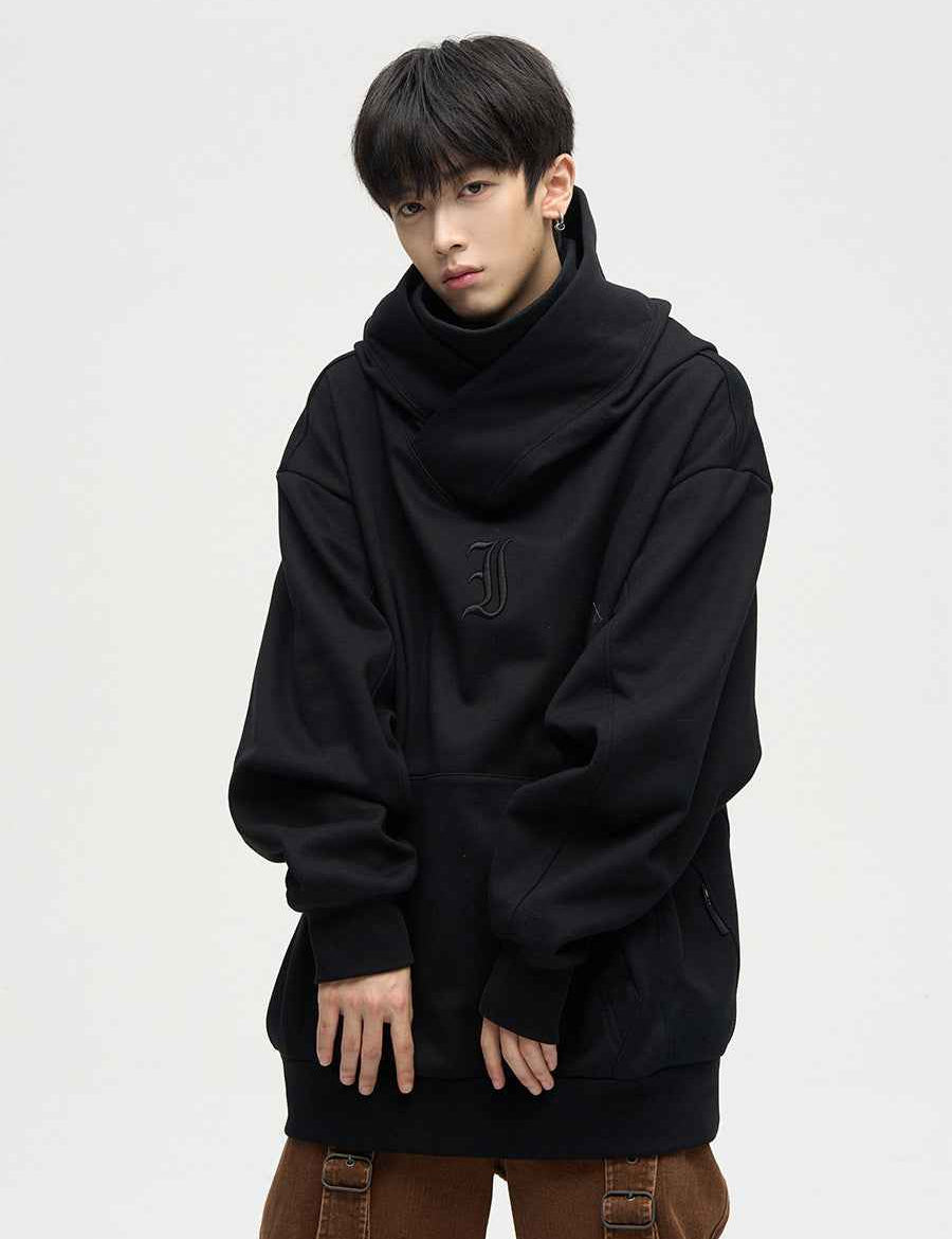 Uffe Double Neckline Ninja Hoodie - Stylish and Versatile Comfort