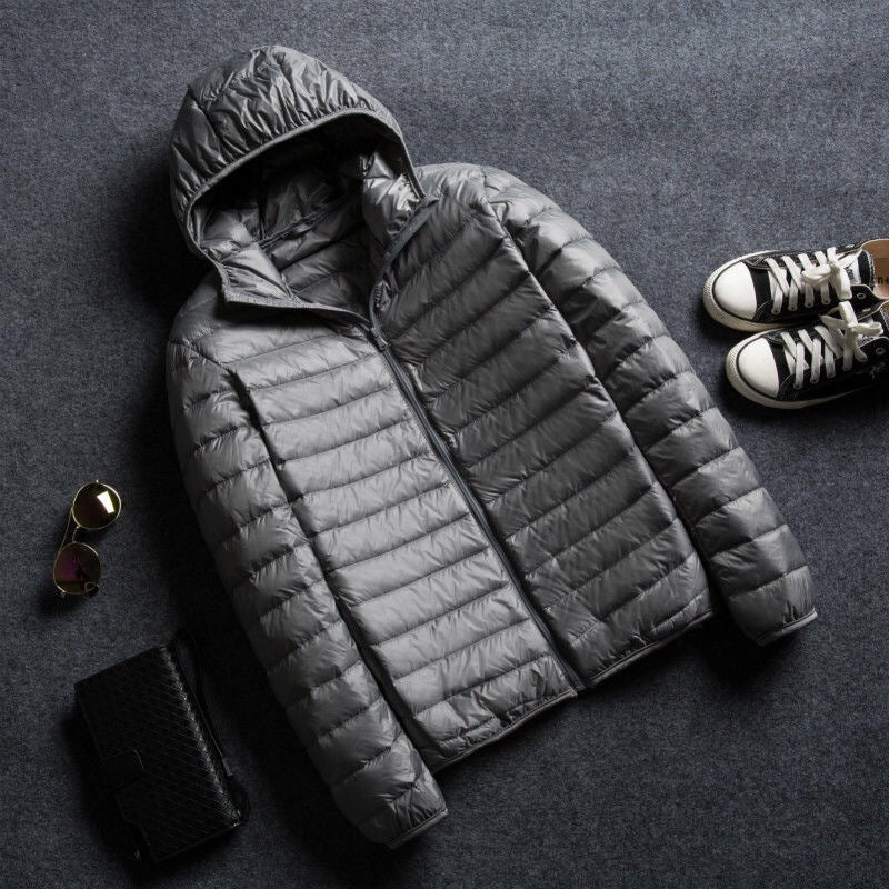 Lambert Hooded Puffer Jacket Gray
