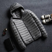 Lambert Hooded Puffer Jacket Gray