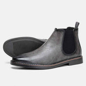 Jonas Chelsea Leather Boots - Classic Leather Boots for Timeless Style Grey