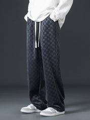 Check Pattern Alford Drawstring Pants