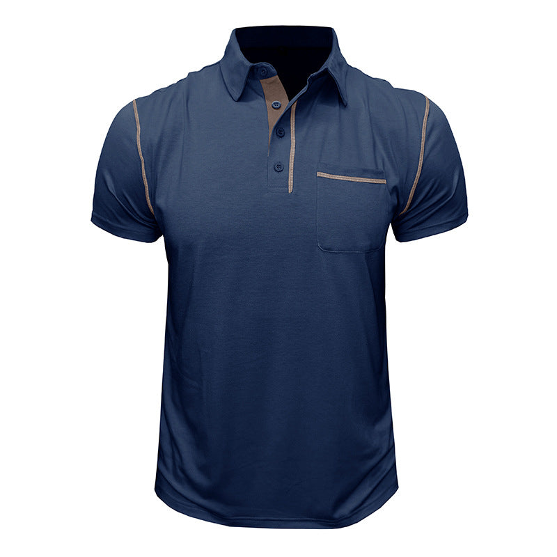 Norbert Polo Shirt with Contrast Details and Chest Pocket