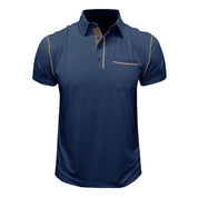 Norbert Polo Shirt with Contrast Details and Chest Pocket