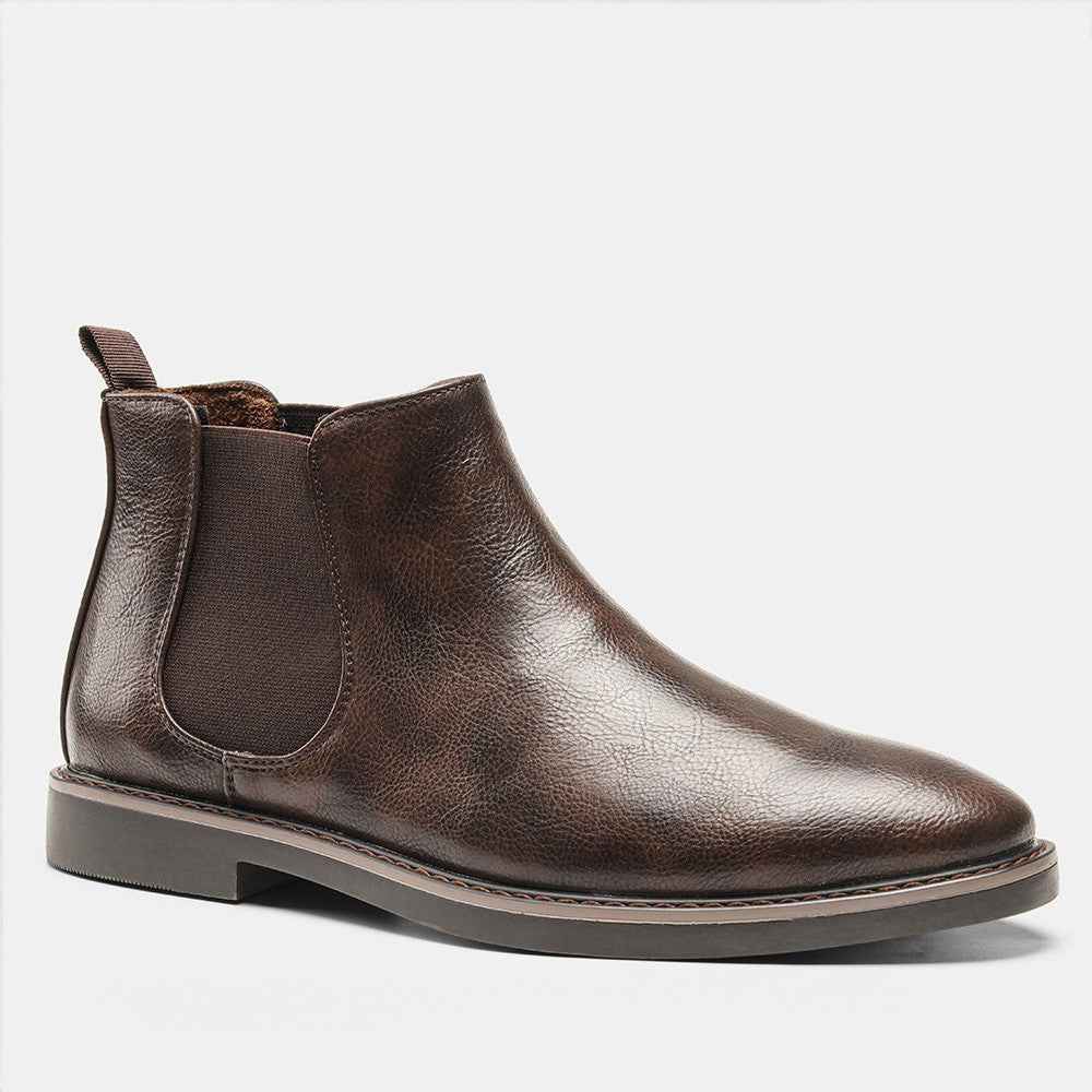 Jonas Chelsea Leather Boots - Classic Leather Boots for Timeless Style Coffee