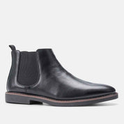 Jonas Chelsea Leather Boots - Classic Leather Boots for Timeless Style Black