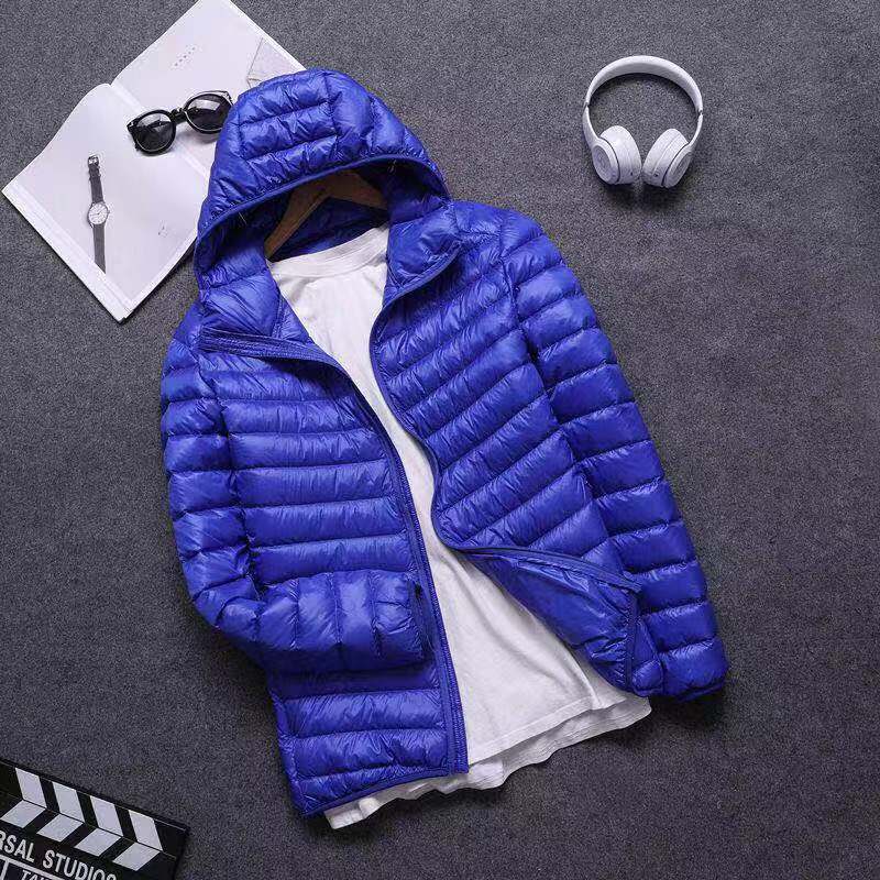 Lambert Hooded Puffer Jacket Blue