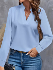 Anouk V-Neck Top Blue