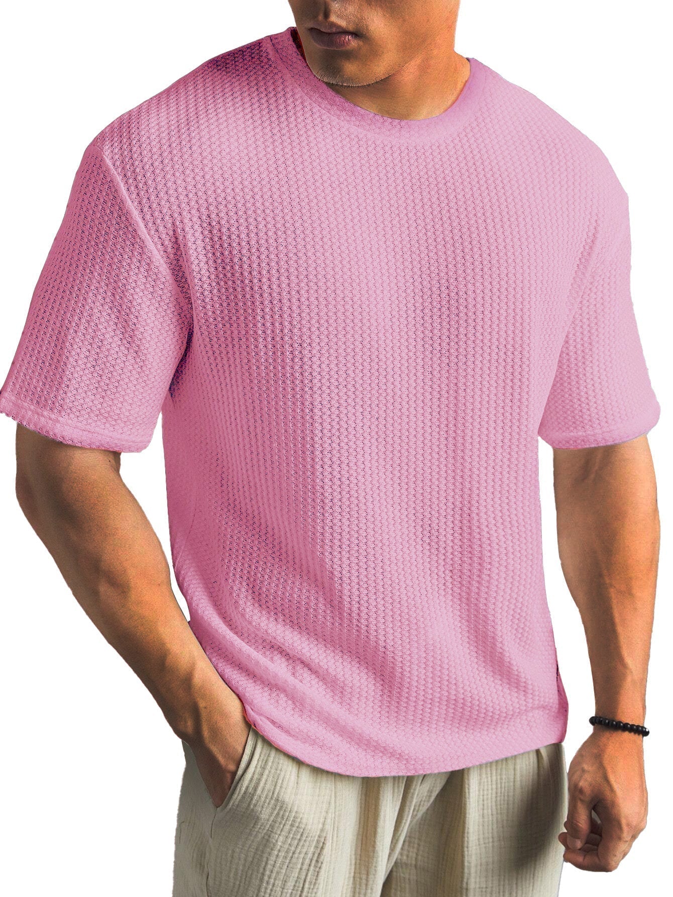 Kasper Tailored Short-Sleeve Shirt Pink