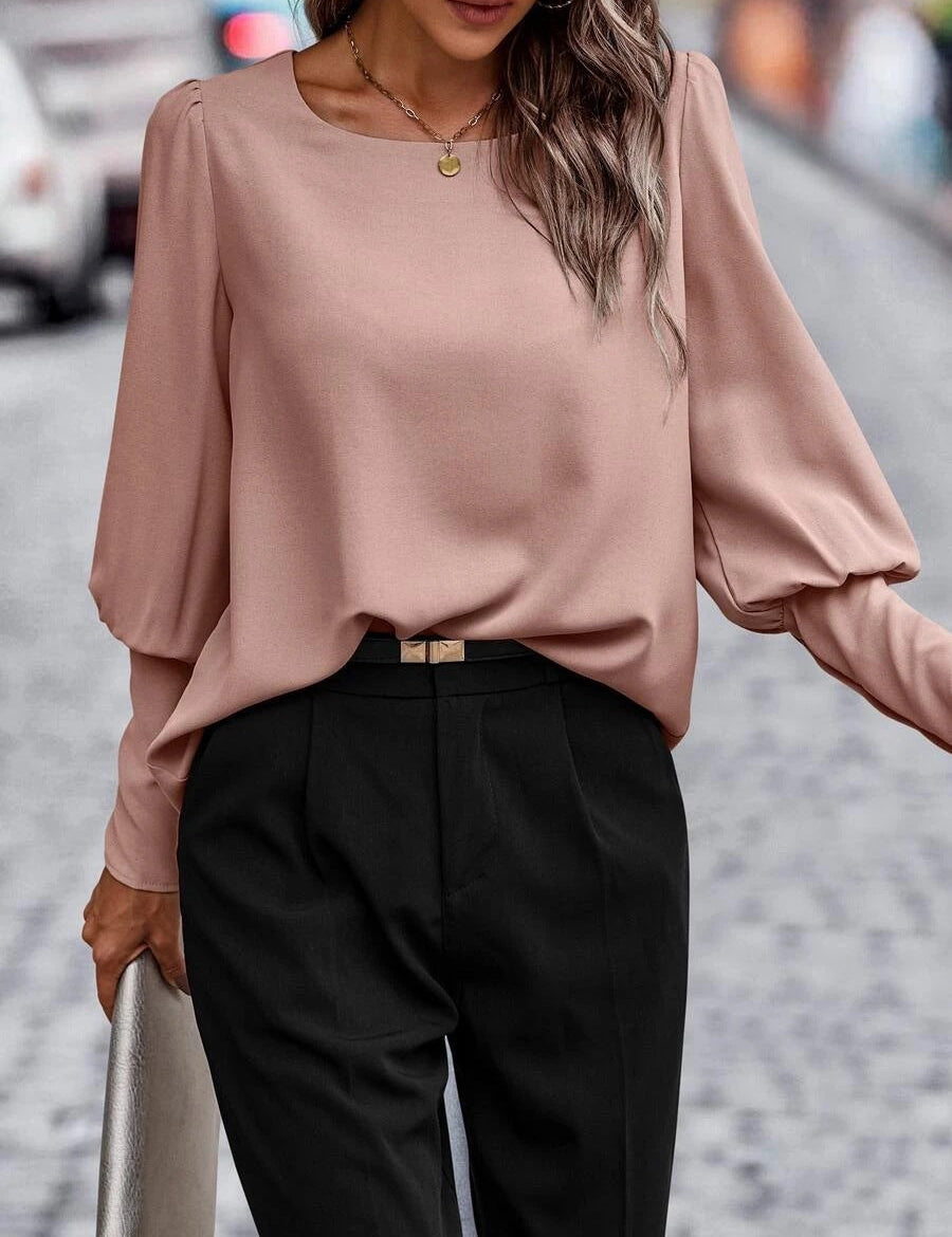 Britta - Long Sleeve Blouse Pink