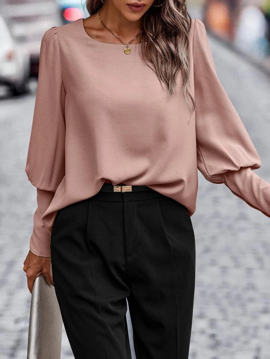 Britta - Long Sleeve Blouse Pink