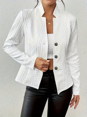 Structured Fit Classic Blazer Jacket for Office to Evening - New Family Finds