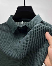 Morten Men's Mesh Polo Shirt - Elevate Your Casual Elegance Dark Green