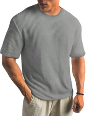 Kasper Tailored Short-Sleeve Shirt Gray